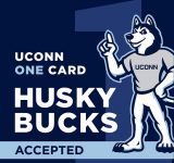 White Husky Bucks, Blue Accepted Logo.